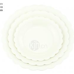 花邊圓型餐盤(6、4PCS