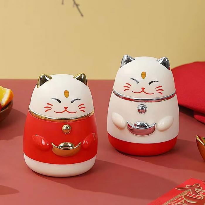 招財(cái)貓自動(dòng)牙簽筒